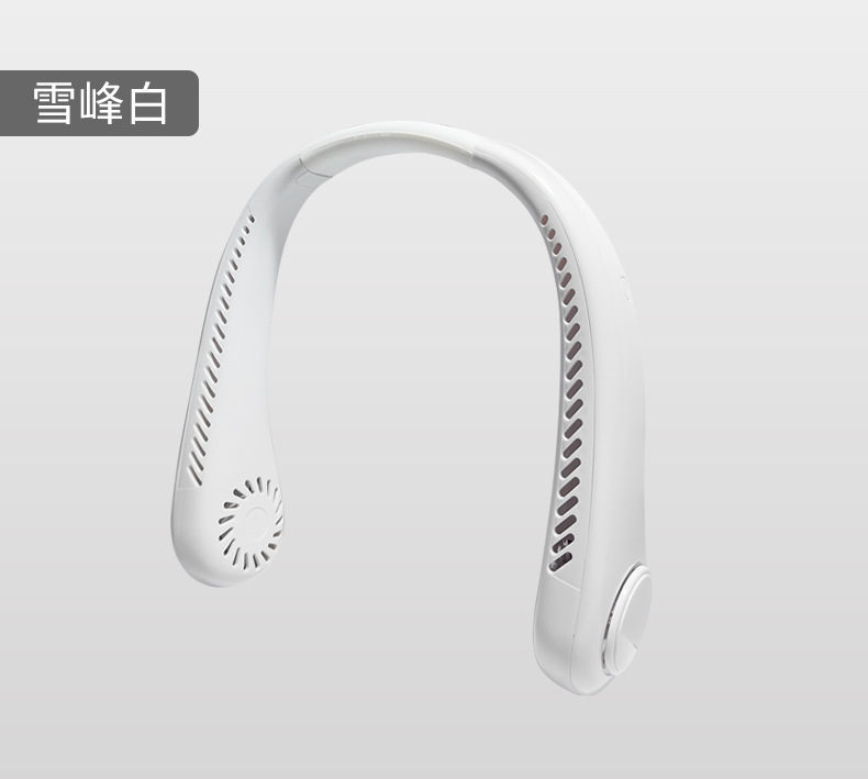 2025新型首掛けファン携帯型小型USB小ファン首掛け扇風機充電無葉|undefined