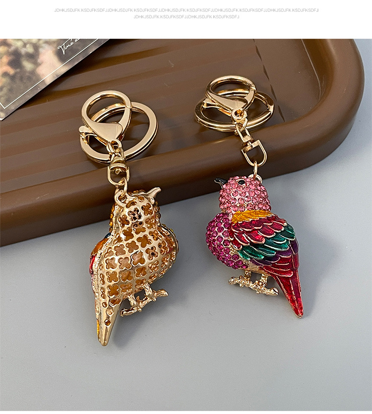 Southeast Asia Modern Style Alloy Bird Unisex Bag Pendant Keychain display picture 6