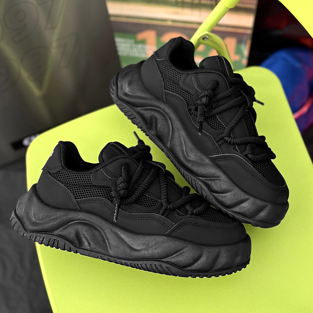 Pantofi bărbătești, design de nișă nou, pantofi de pâine, pantofi casual pentru bărbați, pantofi de tătic de marcă nouă, pantofi albi, transmisiune live de marcă la modă_voghion.com