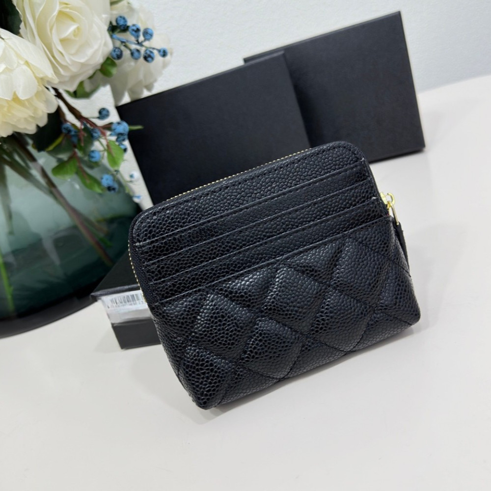 本革ショートカードバッグ女性小香風2024新超薄型カードケース名刺入れ本革ミニ小銭入れ