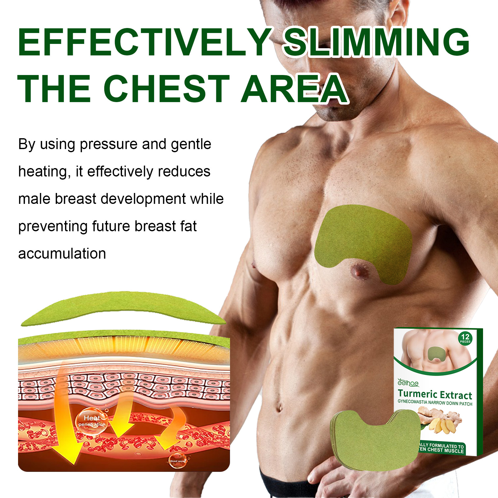 Straffendes Hautpflaster von EELHOE gegen schlaffe Brust von Männern_voghion.com
