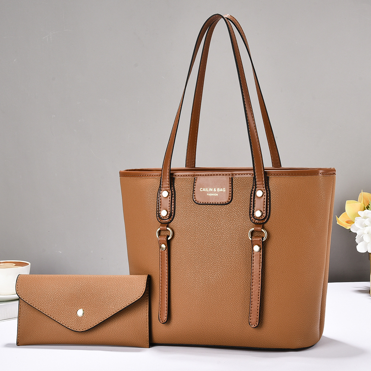 Bolsa de dos piezas para niños, bolso de moda retrógrada, bolso de mochila casual de gran capacidad, bolso de hombro universal, Totebag