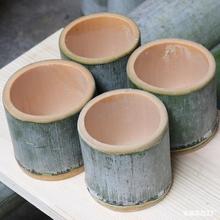 大号竹花蒸小批发竹筒水杯制品餐具花盆特大号大竹毛竹竹子饭筒新