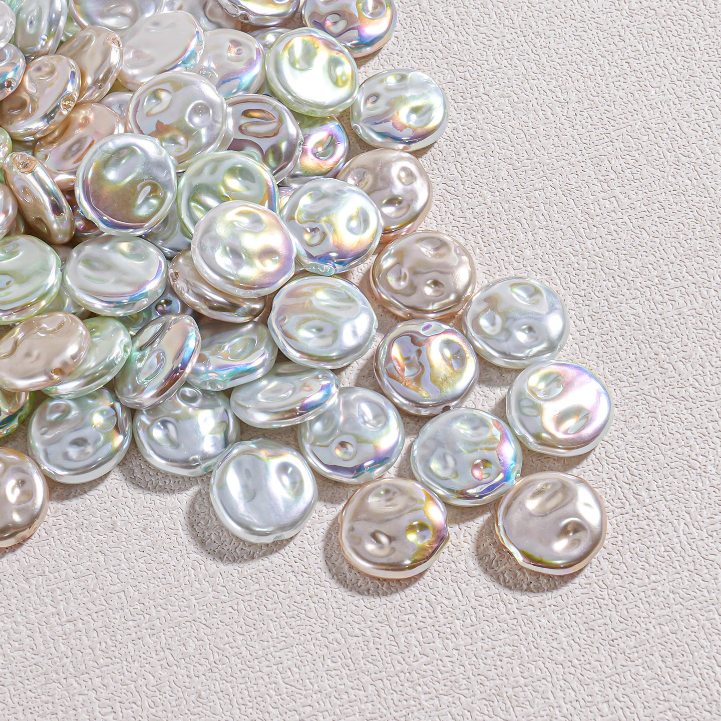 Heidi cuentas barrocas perla de imitación de forma especial piezas planas redondas con cuentas abs accesorios de joyería cadena de teléfono móvil material de bricolaje