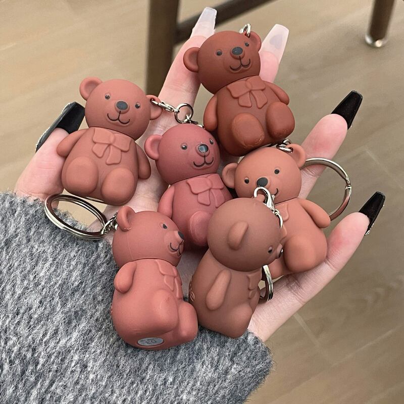 Clearance Sale Art Value Keychain Bear Lip Mud Cute Matte Lip Color That Brightens the Complexion, Suitable for All Skin Types, Natural and Versatile