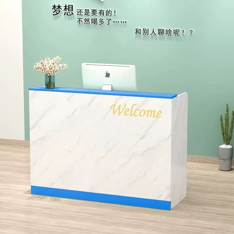 公司前台接待台服装店美容院吧台收银台店铺小型烤漆简约现代柜台|undefined