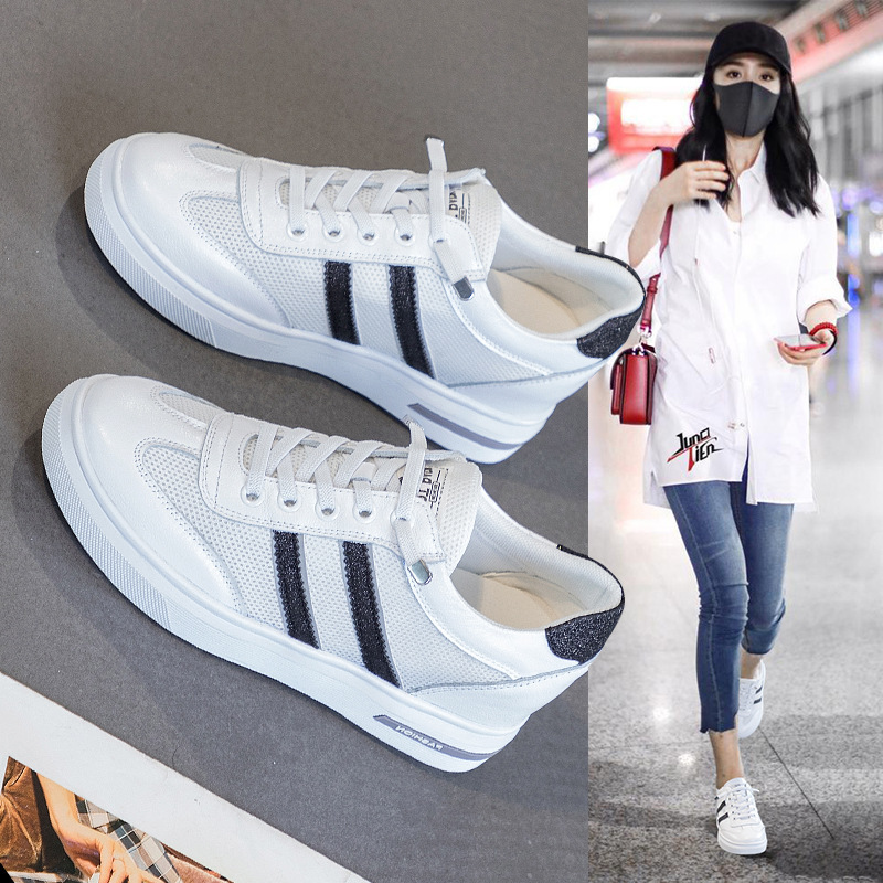 2026 Spring and Summer Women's Height-Increasing White Sneakers, Versatile and Simple, Trendy Casual Shoes That Make You Look Slimmer 2026 Spring and Summer Women's Height-Increasing White Sneakers, Versatile and Simple, Trendy Casual Shoes That Make You Look Slimmer