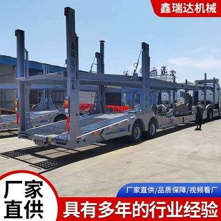 13.75米轿运车笼式车辆运输半挂车 双轴6位变8位中置轴轿运半挂车