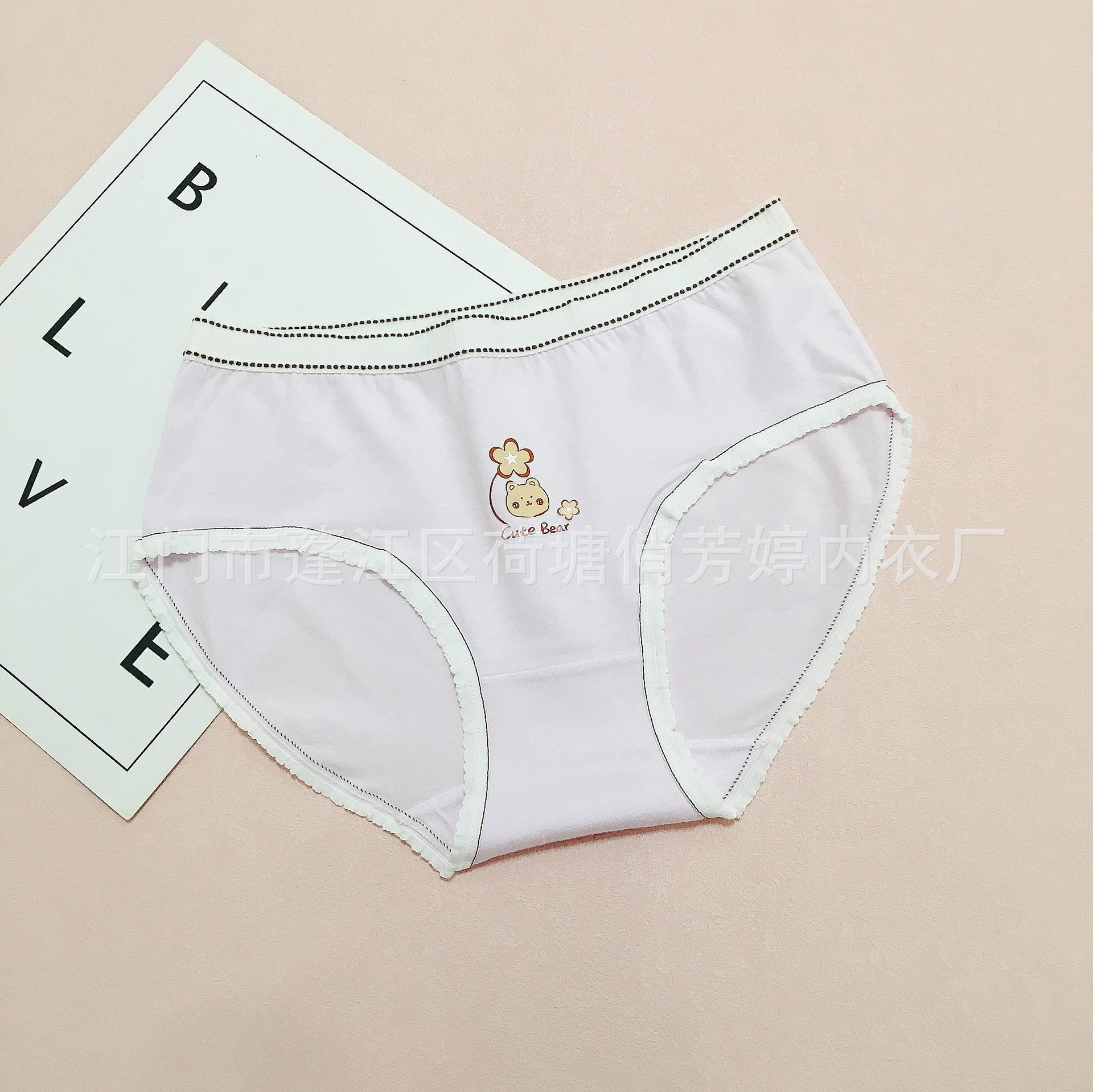 Dibujos animados linda leche japonesa linda linda chica bragas algodón transpirable cintura media cadera estudiantes calzoncillos al por mayor