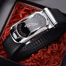 厂家男士腰带商务时尚韩版跑车学生休闲青年中年自动扣皮带男直播