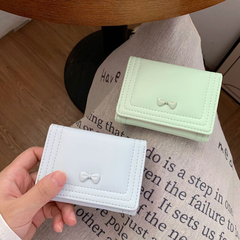 かわいい風リボン小 70% off レディース財布 ins 70% off 多機能大容量軽量コンパクト小銭入れ|undefined