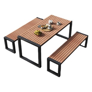 Internet celebrity light luxury simple terrace garden table chair suit outdoor balcony small table and chair combination Leisure outdoor courtyard