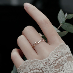 鏤空戒指女網紅小眾設計輕奢韓版時尚個性閨蜜開口指環ins潮批發