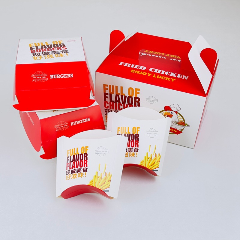 一次性炸鸡打包盒商用外卖小吃鸡块包装盒定制乳鸽包装盒logo印刷