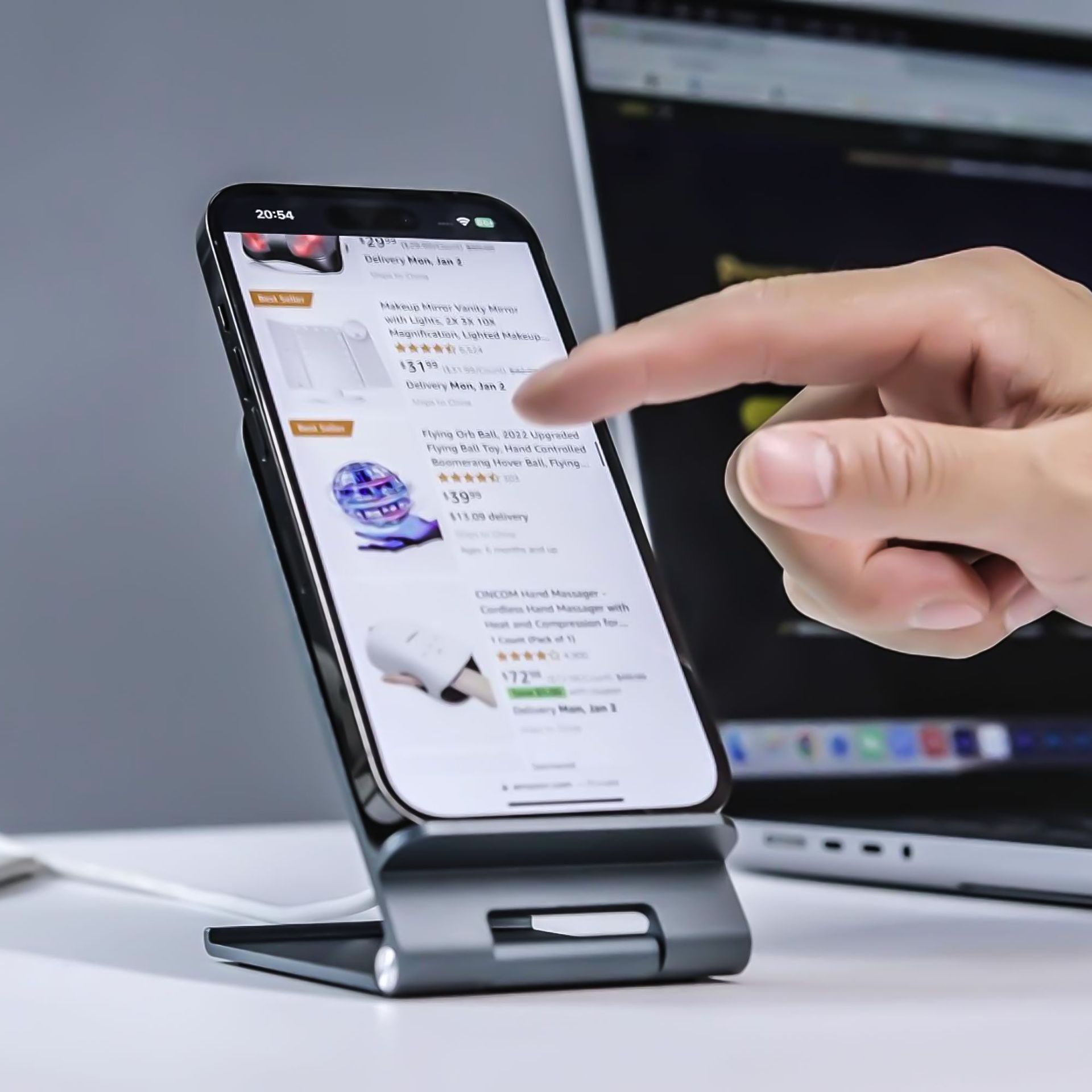 Soporte plegable de escritorio recargable inalámbrico transfronterizo para Apple iPhone 14 plegable multifuncional