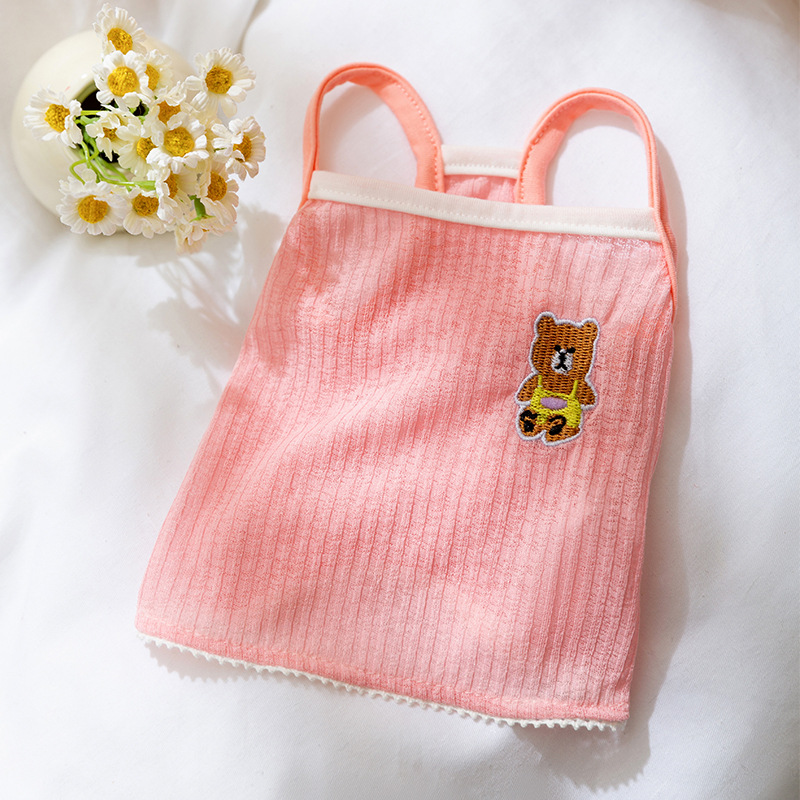 Primavera y verano encantadores perros coreanos dibujos animados dopamina oso cabina perros pequeños gatos de dos patas ropa de perro