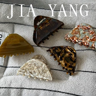 嘉洋醋酸抓夹三角高质感女后脑勺半扎盘发夹子鲨鱼夹大号发夹发饰