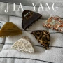 嘉洋三角质感盘发鲨鱼夹