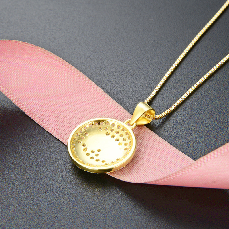 Comercio exterior eBay Amazon 925 accesorios de plata esterlina Hip-hop Europa y los Estados Unidos Micro-Clipstone gafas sonrientes collar colgante de mujer