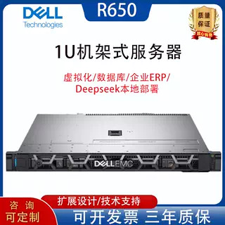 适用戴尔R650服务器2U机架式高性能虚拟化企业ERP 数据库服务计算