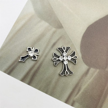 新款十字架合金配件个性镶钻饰品手工发饰手机壳鞋花DIY材料配饰