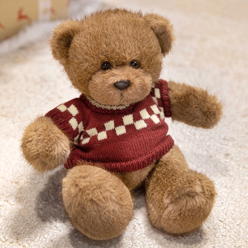 Bonito pacificador Teddy Bear muñeca muñeca de peluche muñeca de tela regalo de cumpleaños novia sorpresa de día de San Valentín