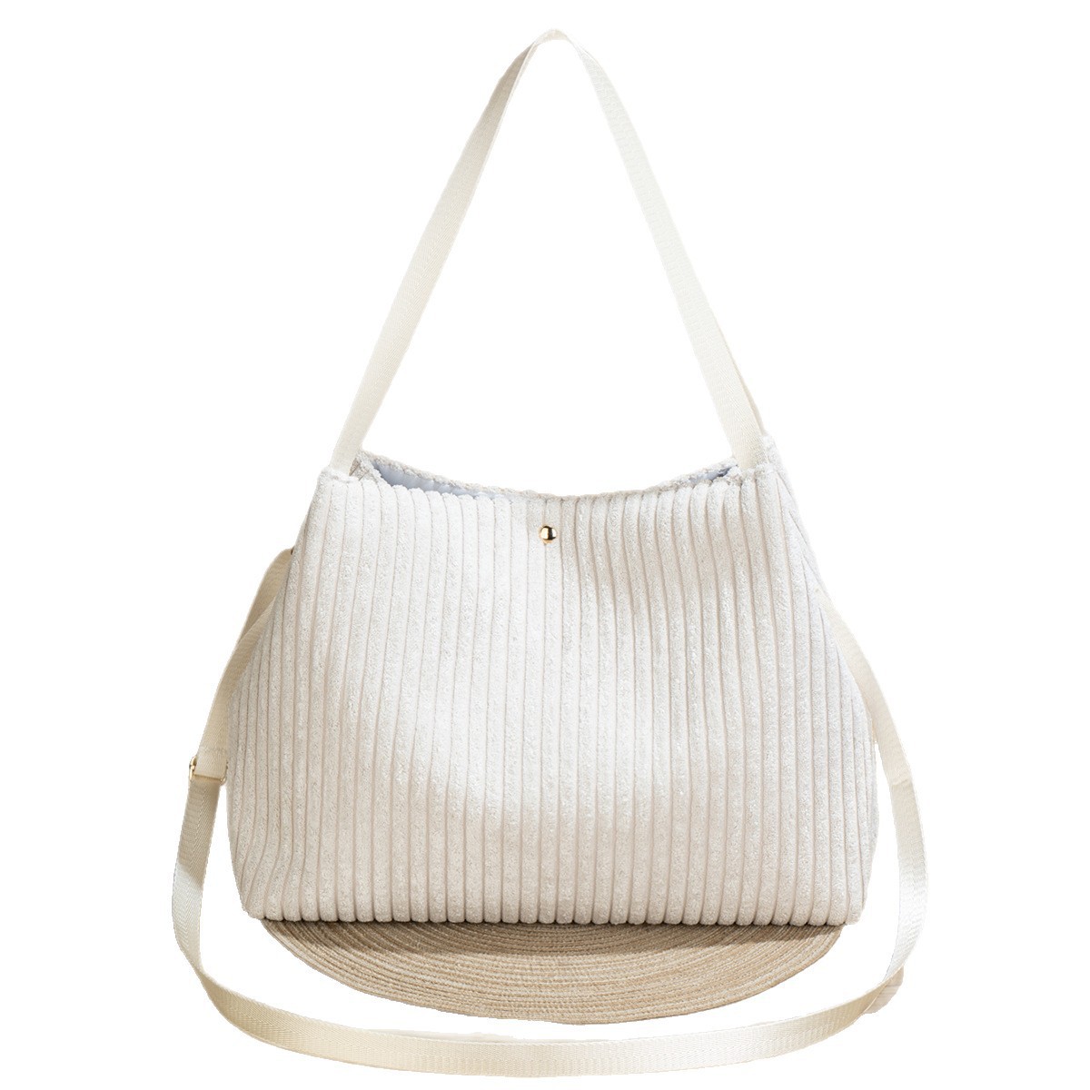 Transfronterizo nuevo bolso de terciopelo de meandera de gran capacidad de mujer otoño y invierno alto portátil versátil almacenamiento de viaje