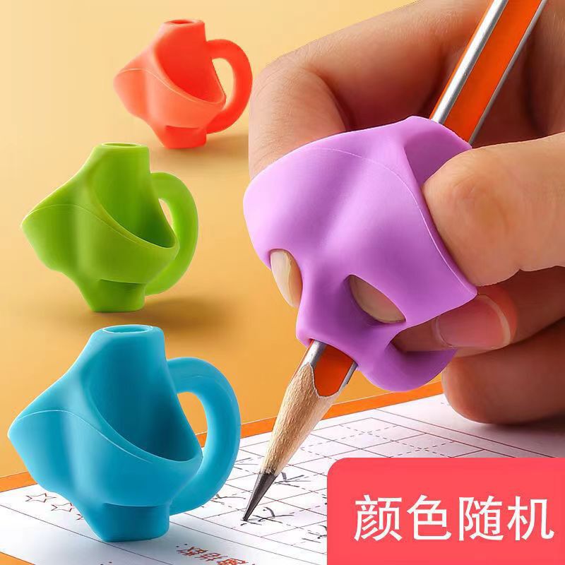 Three-Finger Pen Holder for Kindergarten Entry-Level Pen Grip Corrector for Primary School Students to Correct Posture and Hold Pen and Practice Calligraphy Artifact