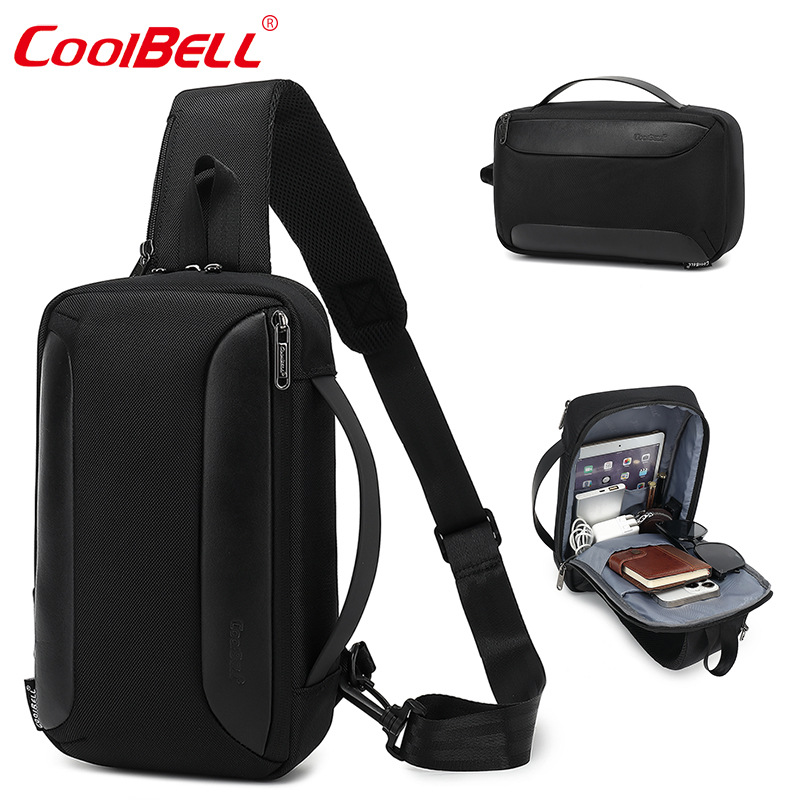 Nueva moda costura pecho bolso de los hombres crossbody bolso de hombro ligero bolso de negocios bolsa de pecho al por mayor