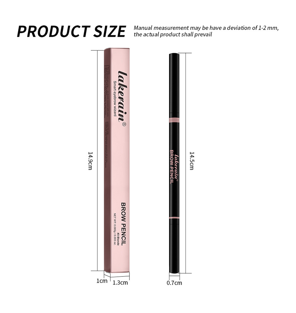 Lakerain Eyebrow Pencil Two-in-One Wild Eyebrow Pencil undefined