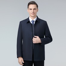 梦特高档中老年羽绒服内胆男士翻领保暖爸爸装冬季加厚外套行政