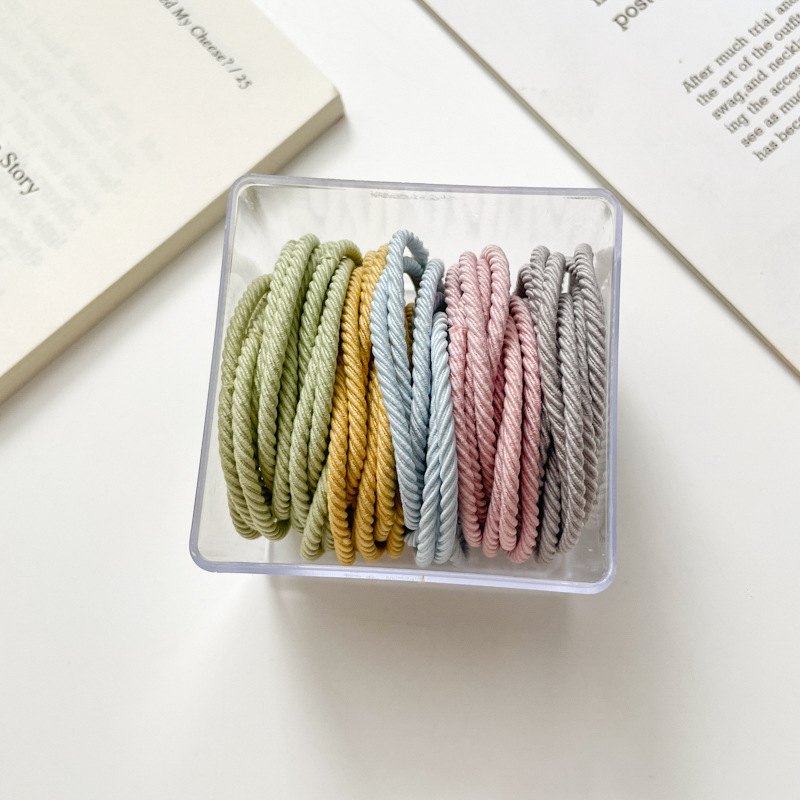 Tocado alto Cola de Caballo cabeza de bola banda de pelo Simple cuerda de pelo de verano de las mujeres