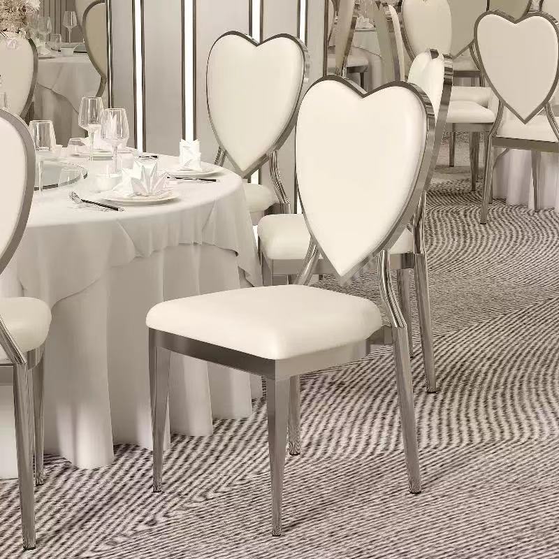 Hotel Banquet Chair, Wedding Banquet Dining Table and Chairs, Love Back Chair, Hotel Restaurant Universal Table and Chair, Soft Back Chair