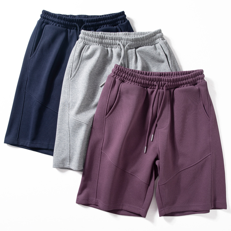 Sports Shorts Men's Summer New Soft Breathable Solid Color All-Match Mid-Pants Men's Dosing Loose Straight Pants Sports Shorts Men's Summer New Soft Breathable Solid Color All-Match Mid-Pants Men's Dosing Loose Straight Pants