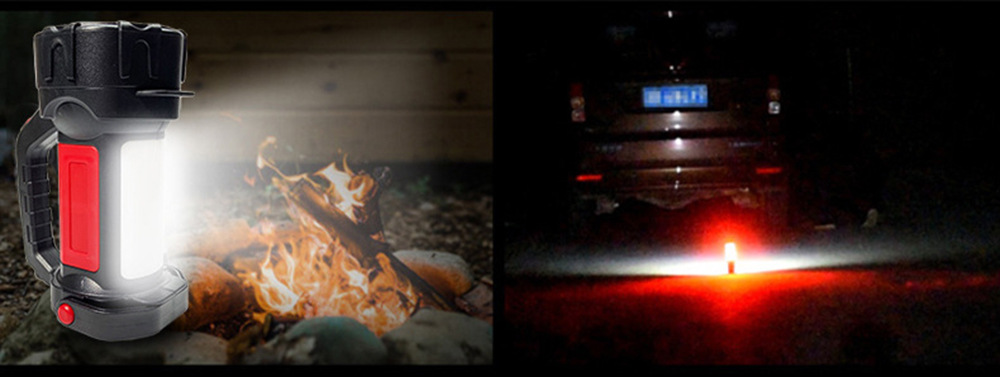 New With Warning Red Work Light, Handheld USB Flashlight, Outdoor Light_voghion.com