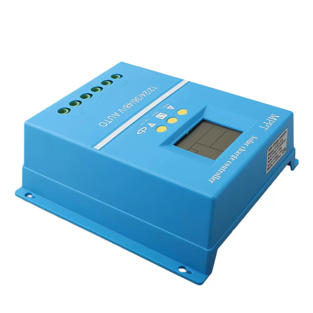 太阳能控制器带背光MPPT36v48V60A80A100A蓝色降压智能光控保电瓶