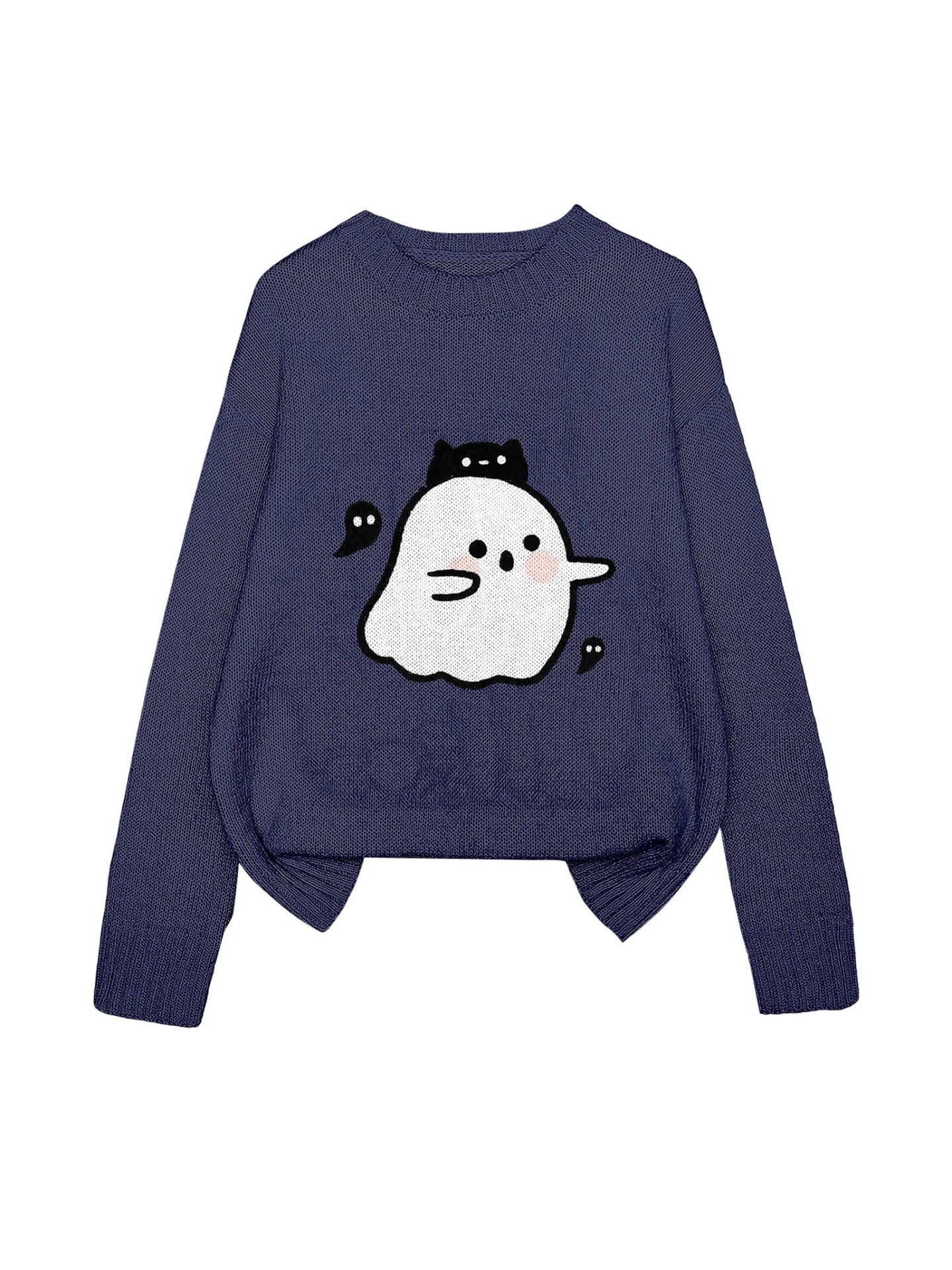 Yzh-5 Round Neck Pullover Printed Autumn Sweater Long Sleeve Amazon Temu Aliexpress Halloween Best-Selling Item