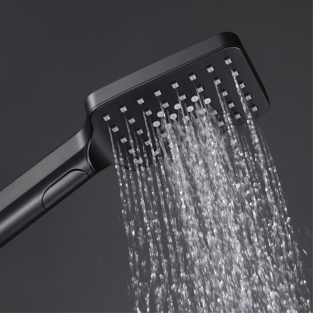 Household handheld showerhead set, brushed gold showerhead, rotatable with water inlet showerhead undefined