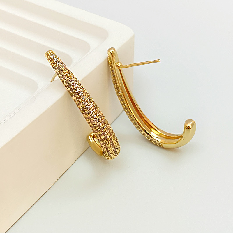 10g Weight 925 Sterling Silver Ear Needle Material Zircon Inlay Material Drop Earrings, Ear Studs Classification 1 Pair Quantity Banquet, Party Occasion Copper Material Geometric Pattern All Seasons Season Women's Gender Elegant, Glam Style 1 Pair Elegant Glam Geometric Copper Zircon Drop Earrings Ear Studs 15