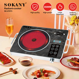 Cross-border SOKANY07073 Induction Cooker Household Kitchen Cooking Electric Stove Uniform Heating Touch Screen Electric Ceramic Stove