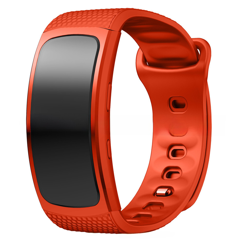 適用於三星Gear Fit2硅膠錶帶三星SM-R360硅膠腕帶硅膠手錶帶