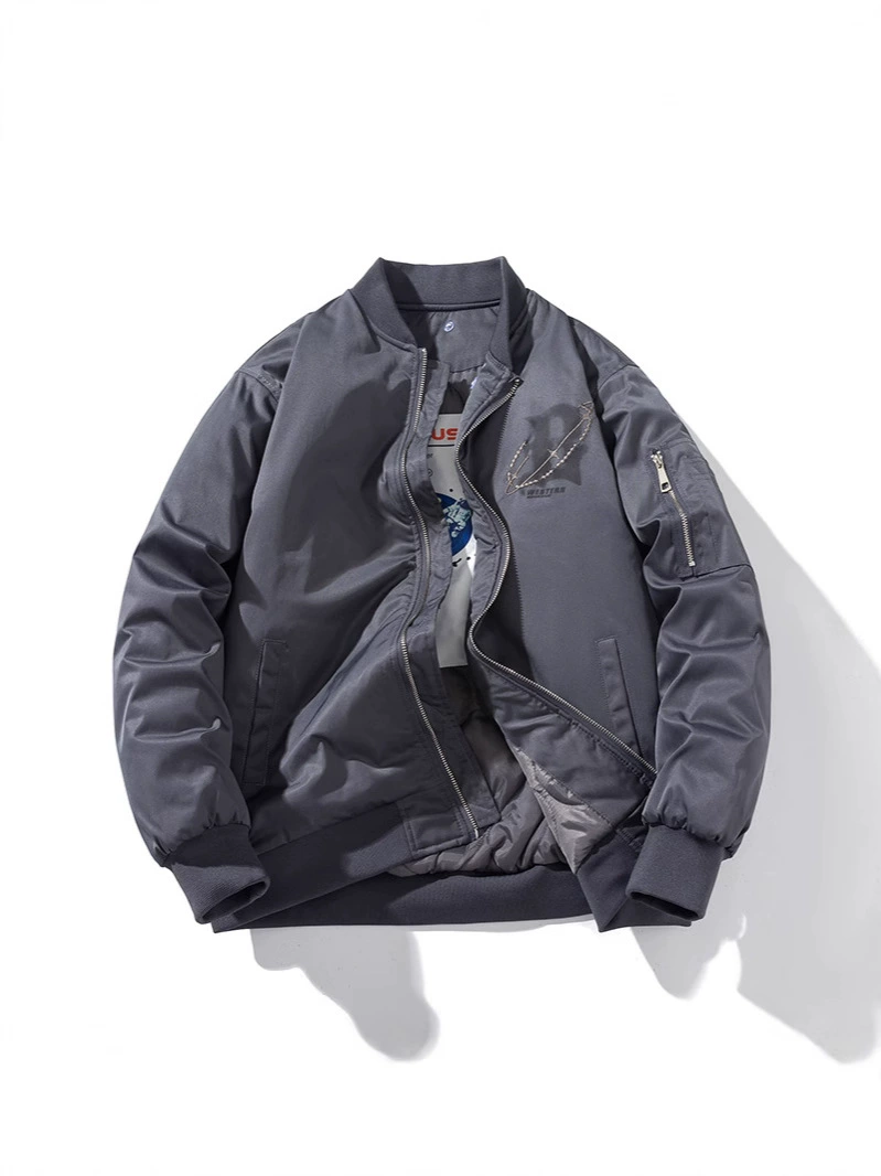 Baseball demi-season uniform, down jacket, oversize, for beloved