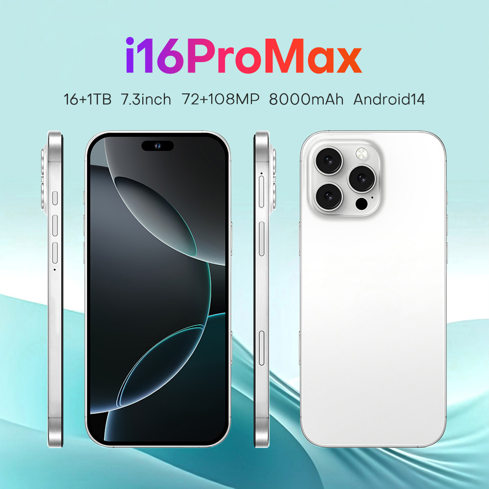Cross-Border Popular I16 Promax Android Original Smartphone 16+1t Wish Shopee Ozon Can Be Shipped on Behalf of