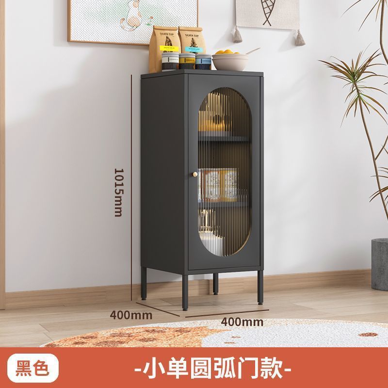 中世スタイルの厚い鉄のクリームスタイルの超薄型サイドボード玄関収納キャビネットリビングルーム食器棚収納鉄靴キャビネット|undefined