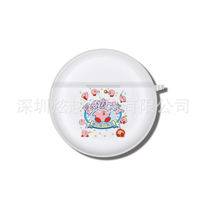 Adecuado para Lenovo HT38 funda protectora auricular Bluetooth caso PRO6 transparente suave caso airposs6 patrón de impresión en color