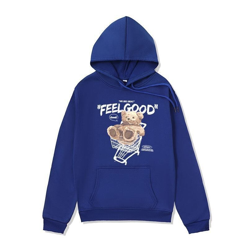 Foreign Trade Printed Korn Cartoon Character Unisex Pullover Sweatshirt Autumn and Winter Clothing Sports Casual Fashion Hoodie in Stock