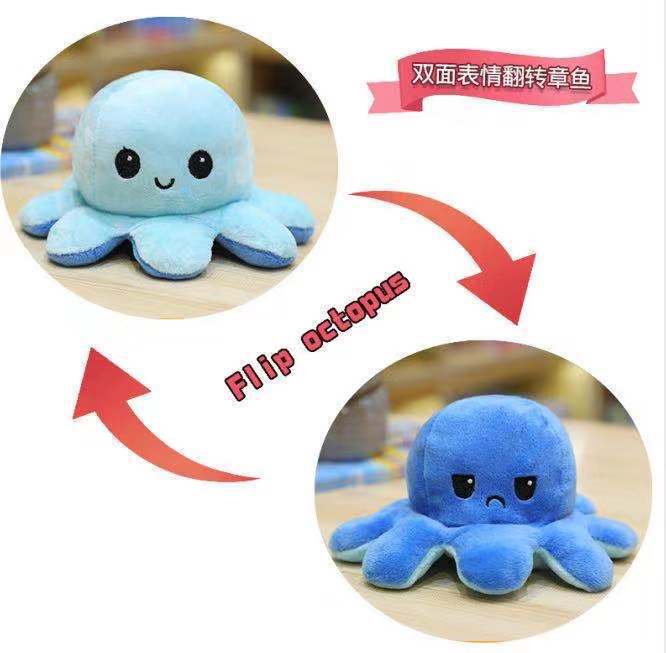 両面反転八爪魚ぬいぐるみタコぬいぐるみタコ人形メーカー卸売り|undefined