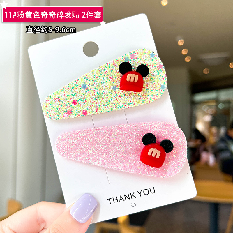 No marcas de pestañas pegando pegatinas de velcro temperamento nuevo frente pegatinas de cabello rotas de la cabeza de las mujeres acabado de cabello