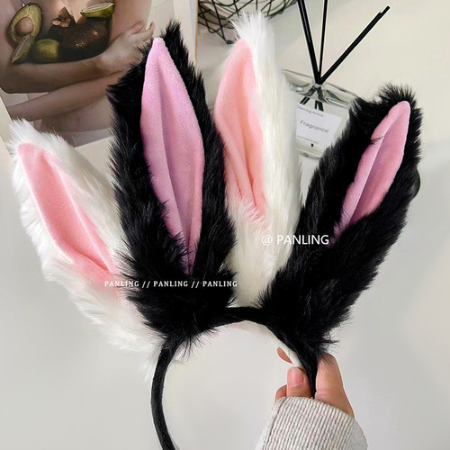 Fuzzy Fox Ear Headband Christmas Hair Accessory Long Rabbit Ear Headband Hair Pin Cute Pure Desire Style Animal Ear Headwear for Women