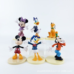 Donald Duck Mickey Mouse 6 Styles of Decorative Accents Mickey Mouse Birthday Baking Decor Figurine Toy Model